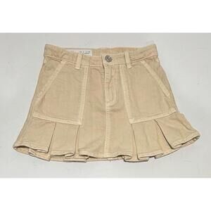 Kids Girls Zara Cotton Skirt Size 6 Beige